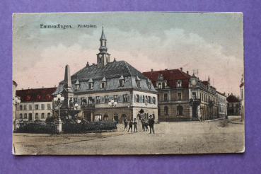 Ansichtskarte AK Emmendingen 1918 Marktplatz